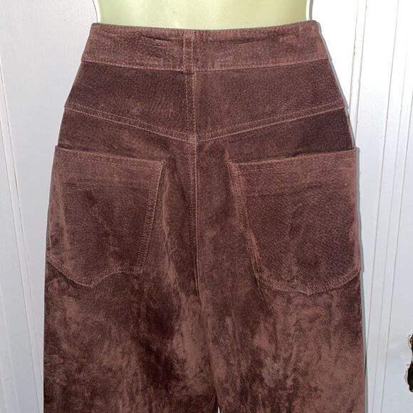 Vtg Scully brown suede leather pants - Picture 5 of 8
